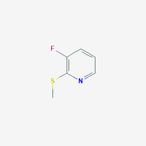 molecular formula C6H6FNS B1446482 吡啶，3-氟-2-(甲硫基)- CAS No. 902518-40-5