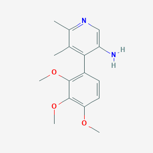 5,6-Dimethyl-4-(2,3,4-trimethoxyphenyl)pyridin-3-amine