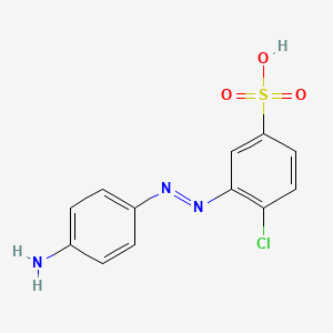 Benzenesulfonic acid, 3-[(4-aminophenyl)azo]-4-chloro-