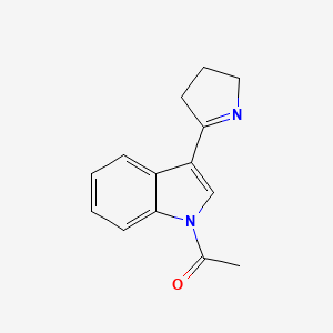 1-[3-(3,4-Dihydro-2H-pyrrol-5-yl)-1H-indol-1-yl]ethan-1-one