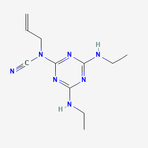 [4,6-Bis(ethylamino)-1,3,5-triazin-2-yl]prop-2-en-1-ylcyanamide