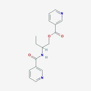 2-[(Pyridine-3-carbonyl)amino]butyl pyridine-3-carboxylate