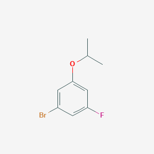 molecular formula C9H10BrFO B1446495 1-Bromo-3-fluoro-5-(propan-2-yloxy)benzene CAS No. 1309933-61-6