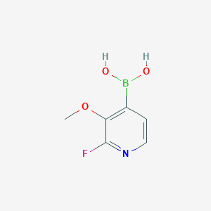 molecular formula C6H7BFNO3 B1446496 2-氟-3-甲氧基吡啶-4-硼酸 CAS No. 1451392-01-0