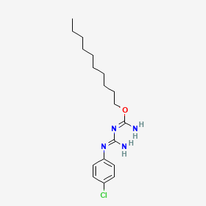 decyl N'-[N'-(4-chlorophenyl)carbamimidoyl]carbamimidate