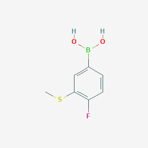 molecular formula C7H8BFO2S B1446498 4-Fluoro-3-(methylthio)phenylboronic acid CAS No. 1451392-39-4
