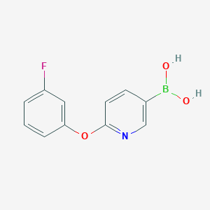 molecular formula C11H9BFNO3 B1446502 6-(3-Fluorophenoxy)pyridine-3-boronic acid CAS No. 2051588-60-2
