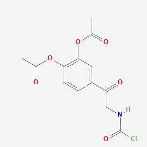 4-[N-(Chlorocarbonyl)glycyl]-1,2-phenylene diacetate