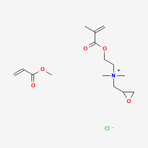 Dimethyl-[2-(2-methylprop-2-enoyloxy)ethyl]-(oxiran-2-ylmethyl)azanium;methyl prop-2-enoate;chloride