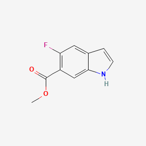 molecular formula C10H8FNO2 B1446507 5-氟-1H-吲哚-6-甲酸甲酯 CAS No. 1227268-61-2