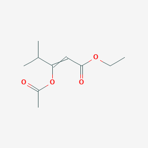 Ethyl 3-(acetyloxy)-4-methylpent-2-enoate