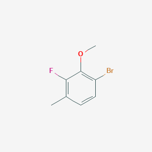 molecular formula C8H8BrFO B1446510 1-Bromo-3-fluoro-2-methoxy-4-methylbenzene CAS No. 1239591-03-7