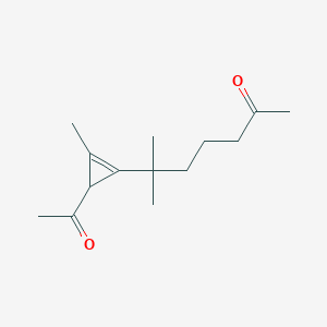 2-Heptanone, 6-(3-acetyl-2-methyl-1-cyclopropen-1-yl)-6-methyl-