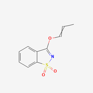 3-[(Prop-1-en-1-yl)oxy]-1H-1lambda~6~,2-benzothiazole-1,1-dione