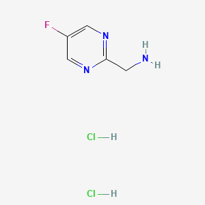 molecular formula C5H8Cl2FN3 B1446516 (5-氟嘧啶-2-基)甲胺二盐酸盐 CAS No. 1373223-30-3