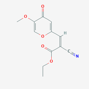 ethyl (Z)-2-cyano-3-(5-methoxy-4-oxopyran-2-yl)prop-2-enoate