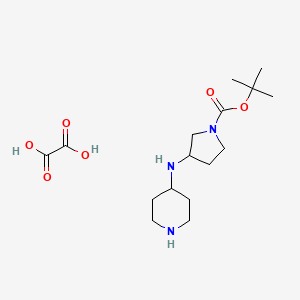 3-(Piperidin-4-ylamino)-pyrrolidine-1-carboxylic acid tert-butyl ester oxalate