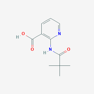 B144654 2-(2,2-Dimethyl-propionylamino)-nicotinic acid CAS No. 125867-25-6