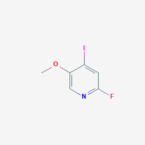 molecular formula C6H5FINO B1446542 2-Fluoro-4-iodo-5-methoxypyridine CAS No. 1227516-18-8