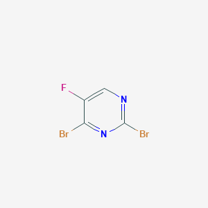 molecular formula C4HBr2FN2 B1446543 2,4-Dibromo-5-fluoropyrimidine CAS No. 1372096-33-7