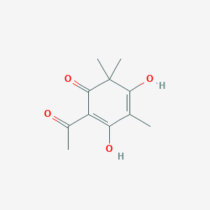 2,5-Cyclohexadien-1-one, 2-acetyl-3,5-dihydroxy-4,4,6-trimethyl-