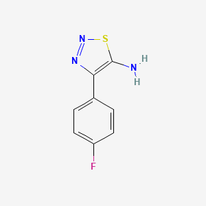 B1446545 4-(4-Fluorophenyl)-1,2,3-thiadiazol-5-amine CAS No. 929340-87-4
