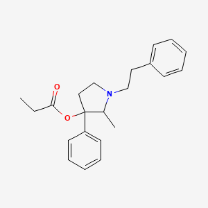 2-Methyl-1-phenethyl-3-phenyl-3-propionoxypyrrolidine