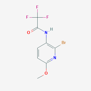 molecular formula C8H6BrF3N2O2 B1446558 N-(2-Bromo-6-methoxypyridin-3-yl)-2,2,2-trifluoro-acetamide CAS No. 944418-86-4