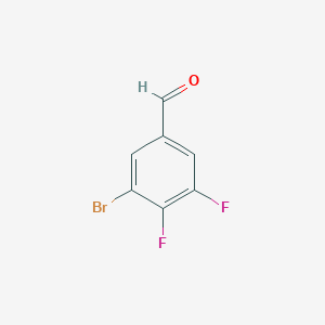 molecular formula C7H3BrF2O B1446559 3-溴-4,5-二氟苯甲醛 CAS No. 1143502-70-8