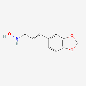 3-(2H-1,3-Benzodioxol-5-yl)-N-hydroxyprop-2-en-1-amine