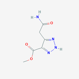 Methyl 5-(2-amino-2-oxoethyl)-2H-1,2,3-triazole-4-carboxylate