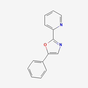 molecular formula C14H10N2O B14465677 2-(5-Phenyl-1,3-oxazol-2-yl)pyridine CAS No. 65846-46-0