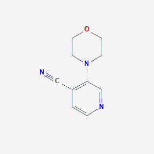 molecular formula C10H11N3O B1446568 3-(吗啉-4-基)吡啶-4-甲腈 CAS No. 1461707-01-6