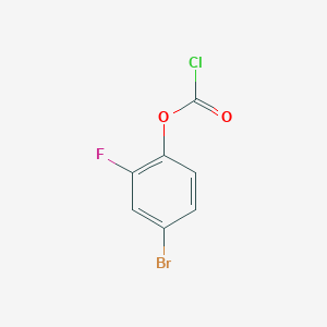 molecular formula C7H3BrClFO2 B1446571 4-Bromo-2-fluorophenyl chloroformate CAS No. 1505703-48-9