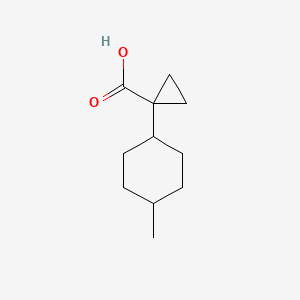 molecular formula C11H18O2 B1446573 1-(4-甲基环己基)环丙烷-1-羧酸 CAS No. 1499025-73-8