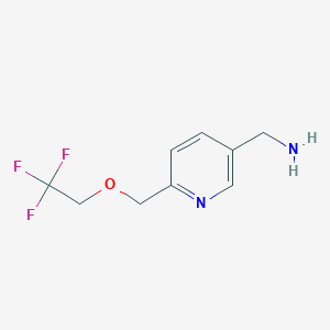 B1446574 {6-[(2,2,2-Trifluoroethoxy)methyl]pyridin-3-yl}methanamine CAS No. 1513116-05-6