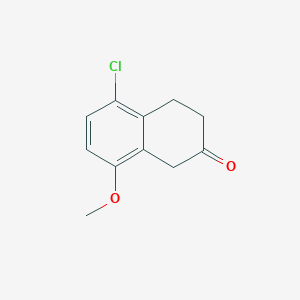 molecular formula C11H11ClO2 B144658 5-Chloro-8-methoxyl-2-tetralone CAS No. 136949-71-8