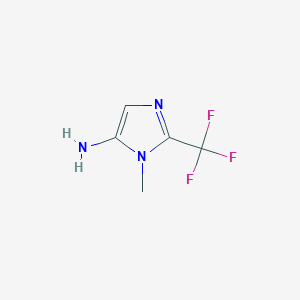 B1446588 1-Methyl-2-(trifluoromethyl)-1H-imidazol-5-amine CAS No. 1368300-02-0