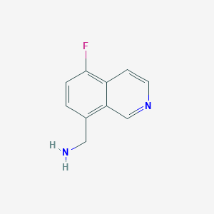 molecular formula C10H9FN2 B1446590 (5-氟异喹啉-8-基)甲胺 CAS No. 1369174-71-9