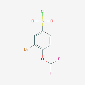 B1446591 3-Bromo-4-(difluoromethoxy)benzene-1-sulfonyl chloride CAS No. 1550696-74-6