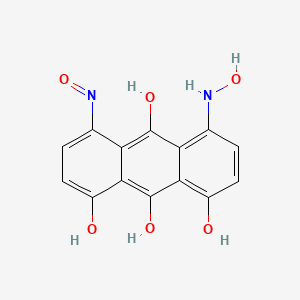 9,10-Anthracenedione, 1,8-dihydroxy-4,5-bis(hydroxyamino)-