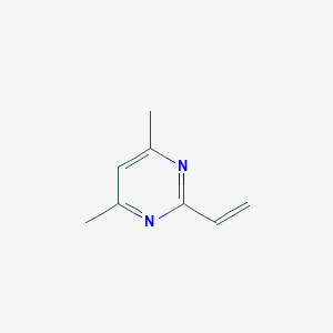molecular formula C8H10N2 B144661 2-Vinyl-4,6-dimethylpyrimidine CAS No. 127588-25-4