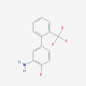 molecular formula C13H9F4N B1446624 3-氨基-4-氟-2'-(三氟甲基)联苯 CAS No. 1225831-31-1