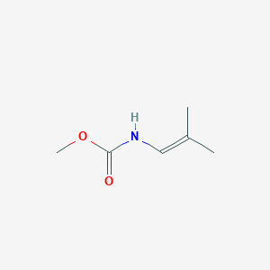 molecular formula C6H11NO2 B14466286 Methyl (2-methylprop-1-en-1-yl)carbamate CAS No. 67151-70-6