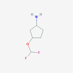 B1446631 3-(Difluoromethoxy)cyclopentan-1-amine CAS No. 1592408-49-5
