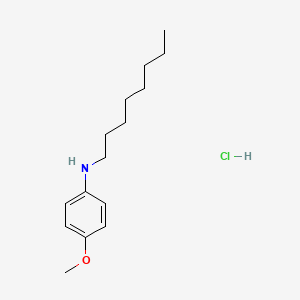 molecular formula C15H26ClNO B14466350 4-methoxy-N-octylaniline;hydrochloride CAS No. 66546-75-6