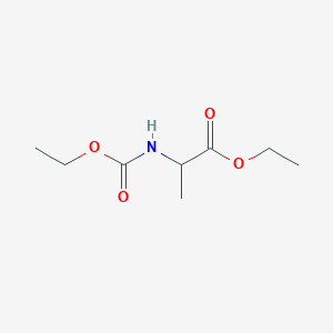 molecular formula C8H15NO4 B14466356 l-Alanine, N-ethoxycarbonyl-, ethyl ester 