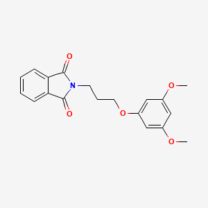 molecular formula C19H19NO5 B1446636 2-(3-(3,5-二甲氧基苯氧基)丙基)异吲哚啉-1,3-二酮 CAS No. 100840-52-6