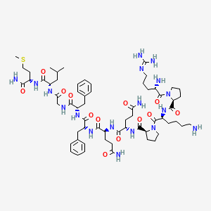 molecular formula C63H98N18O13S B14466361 Substance P, phe(7)- CAS No. 70533-68-5