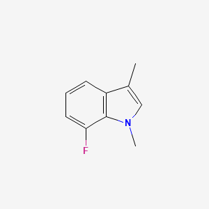 molecular formula C10H10FN B1446639 7-氟-1,3-二甲基-1H-吲哚 CAS No. 1368594-82-4